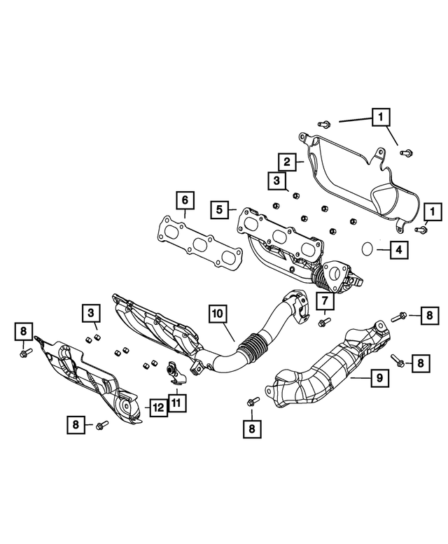 « 68027634AA – Engine : Collerette Hexagonale Boulon, Montage Du Côté Droit pour Mopar Image »