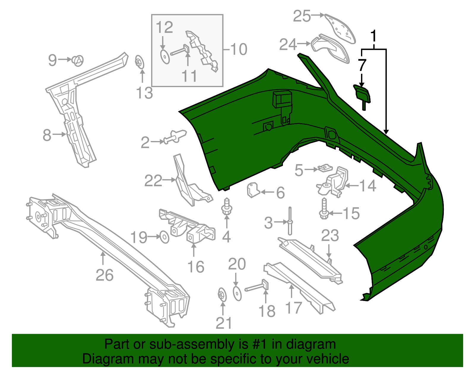 Genuine OEM Bumper Cover | 205-880-03-47-64-9999 | Fits