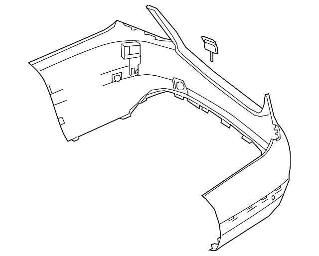 Genuine OEM Bumper Cover | 205-880-03-47-64-9999 | Fits