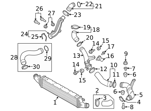 Intercooler for 2017 Audi Q3 #0