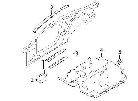 Interior Trim - Pillars for 2008 Ford Mustang #0