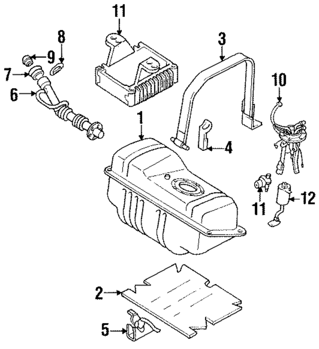 1724460U10 - Fuel System: Fuel Tank Insulator for Infiniti Image