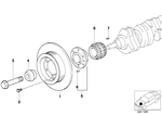 11231438995 - Engine: Vibration Damper for BMW Image