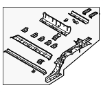 65700TD000 - : Rear Rail Assembly for Hyundai Image