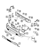 6NL04LXHAA - Frame, Bumper and Fascia: Rear Fascia for Mopar Image
