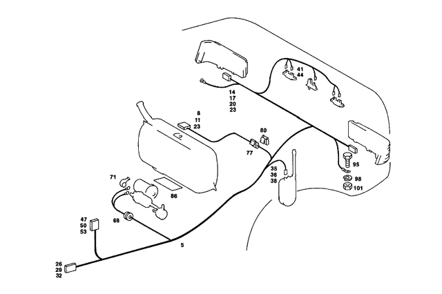 1235404807 - : Wiring Harness for Mercedes-Benz Image