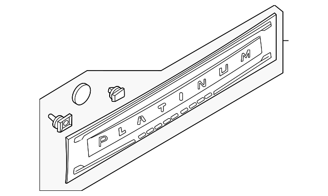 SC3Z-28425A34-EA - Tailgate Trim Cover - 2025-2026 Ford | Eastgate