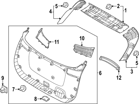 Interior Trim for 2025 Kia Sportage #0