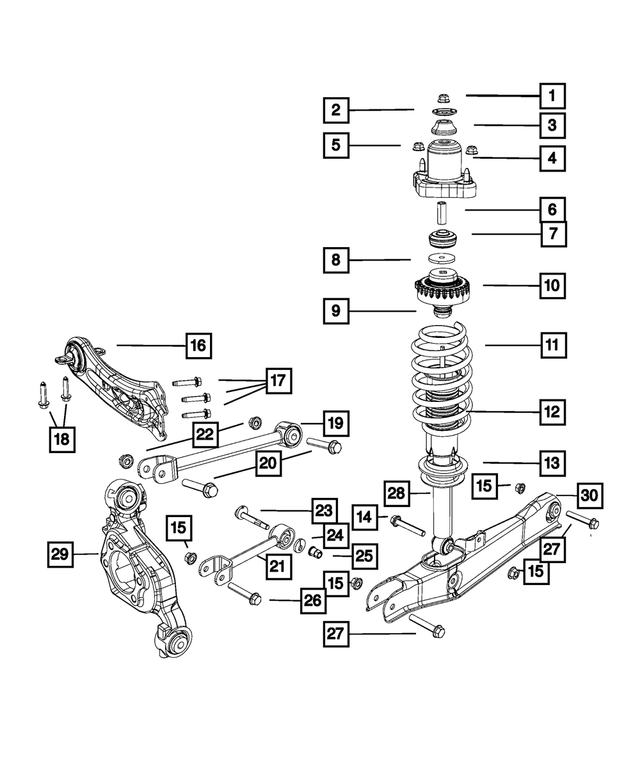 68069956AA - Rear Suspension: Shock Absorber Plate for Mopar Image