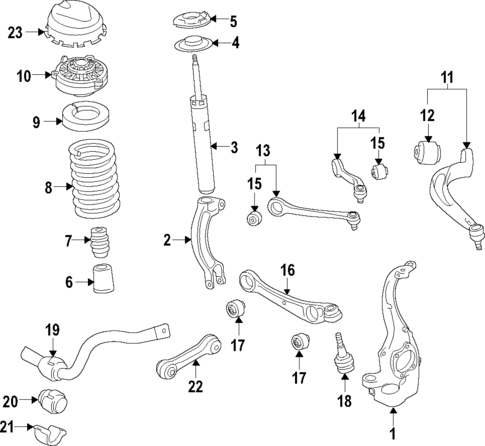 Front Suspension for 2019 Audi Q7 #1