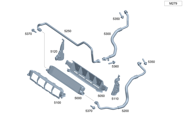 2235005700 - : Oil Cooler Line for Mercedes-Benz Image