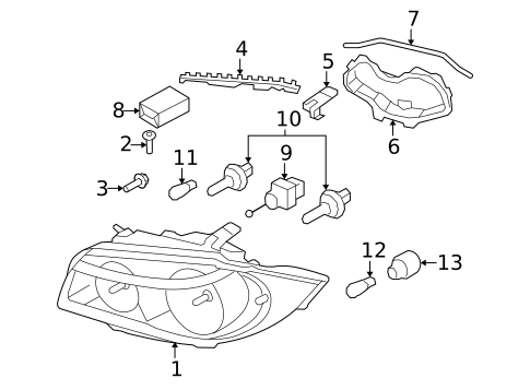 Bulbs - Chassis for 2011 BMW 128i #0