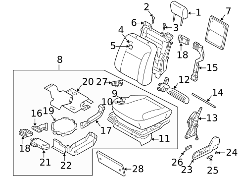 Power Seats for 2005 INFINITI Q45 #5