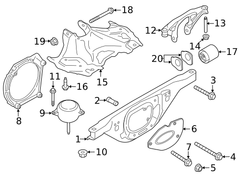 Engine & Trans Mounting for 2023 Porsche 718 Spyder #3