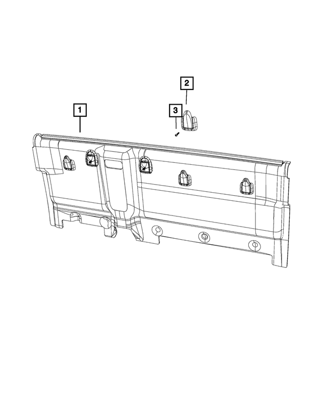 5HG29HL1AC - Interior Trim: Coat Hook for Mopar Image
