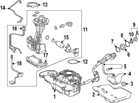Fuel System Components for 2024 Toyota Corolla #2