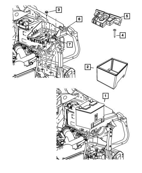 Battery, Battery Tray and Cables for 2012 Jeep Patriot #0