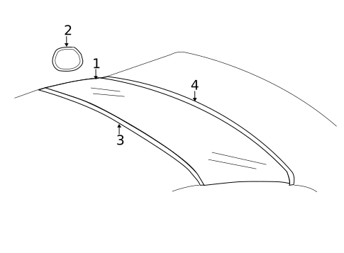 Glass & Hardware - Back for 2011 BMW 750Li xDrive #0