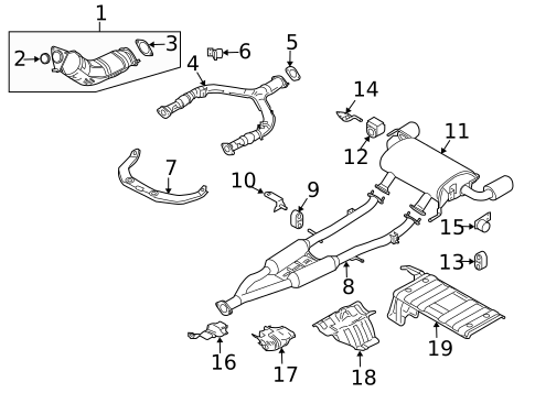 Exhaust Components for 2009 INFINITI EX35 #0
