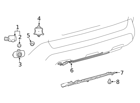Parking Aid for 2023 Toyota Venza #1