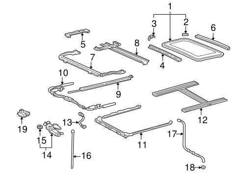 Sunroof for 2002 Toyota Land Cruiser | Toyota Parts Express