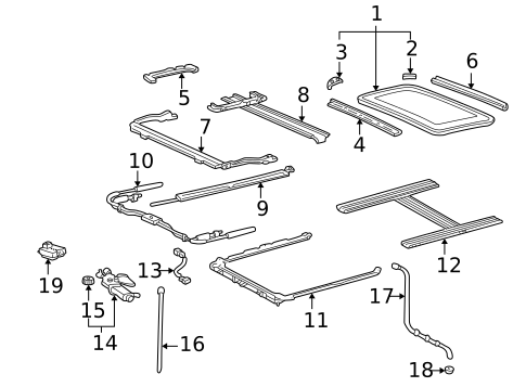 Sunroof for 2002 Toyota Land Cruiser #0