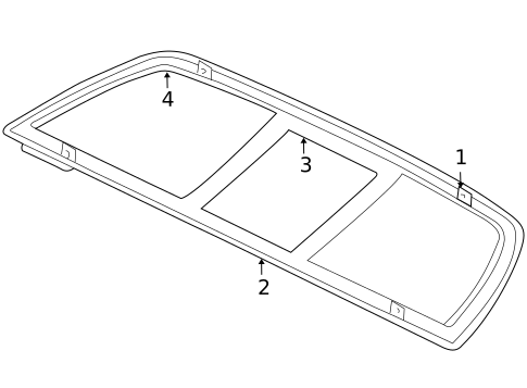 Glass & Hardware - Back for 2011 Ram Dakota #0