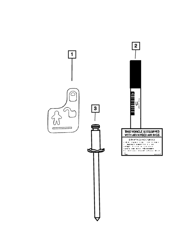 68235719AA - Labels: Child Protection Lock Label, Left for Mopar Image image