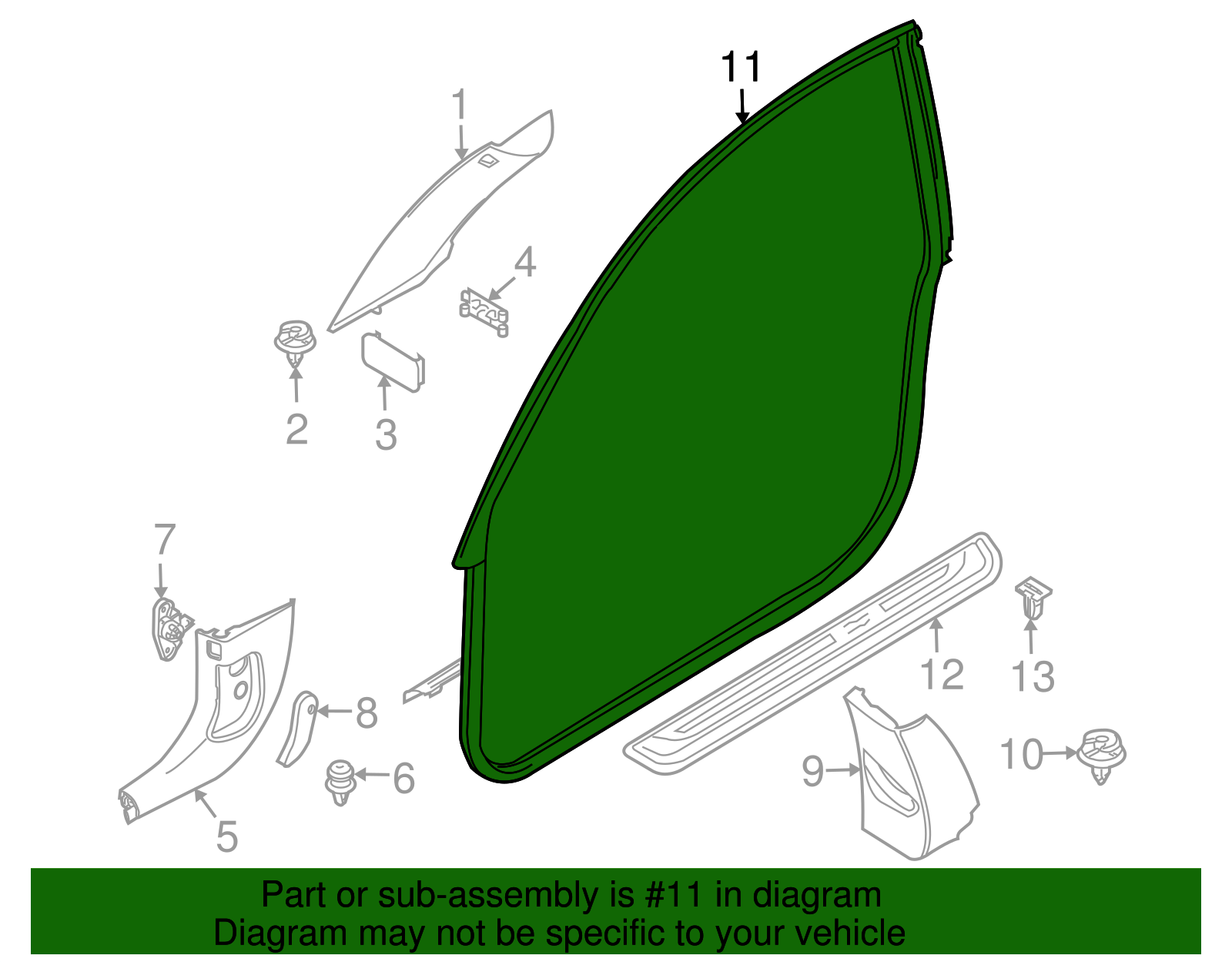 Opening Trim - BMW (51767268799)
