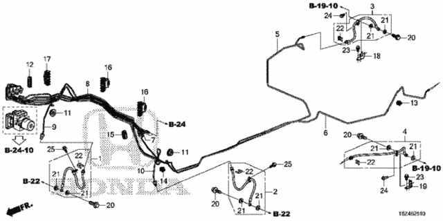 Brake Lines (VSA) for 2019 Honda Ridgeline #0