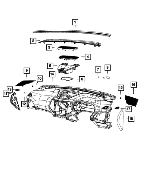 Instrument Panel for 2022 Jeep Cherokee #5