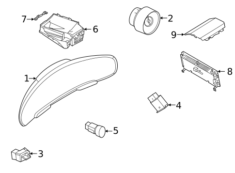 Instrument Panel for 2023 Porsche Taycan #0