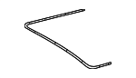 1237820098 - Body: Weatherstrip for Mercedes-Benz Image
