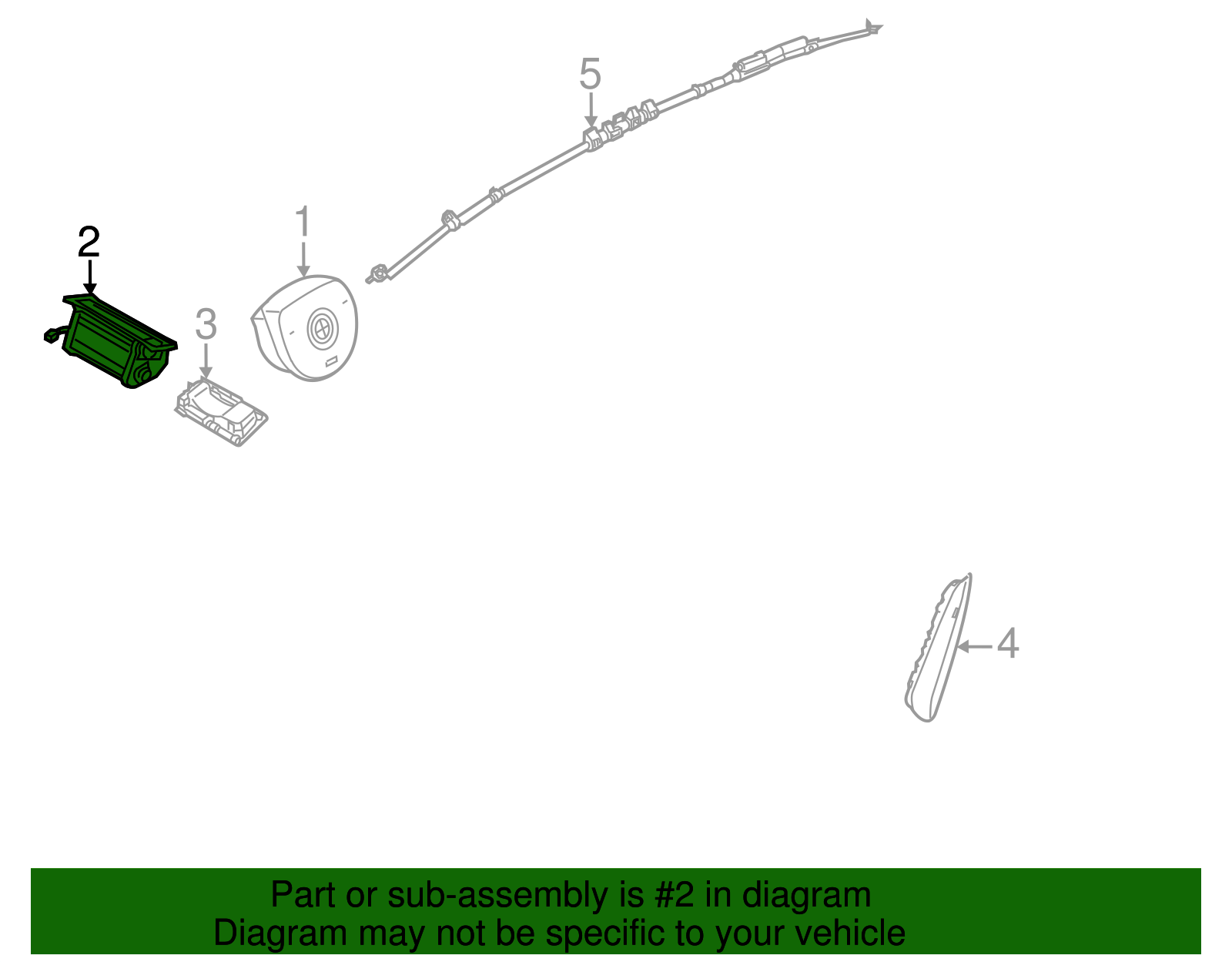 Passenger Inflator Module - BMW (72122990511)