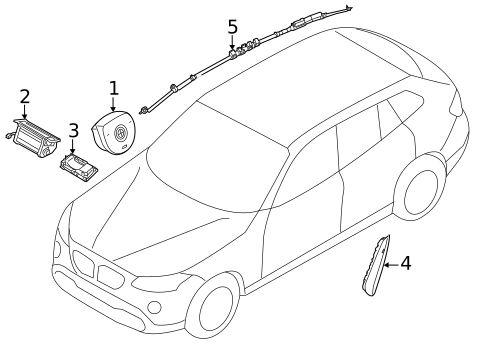 Air Bag Components for 2015 BMW X1 #0