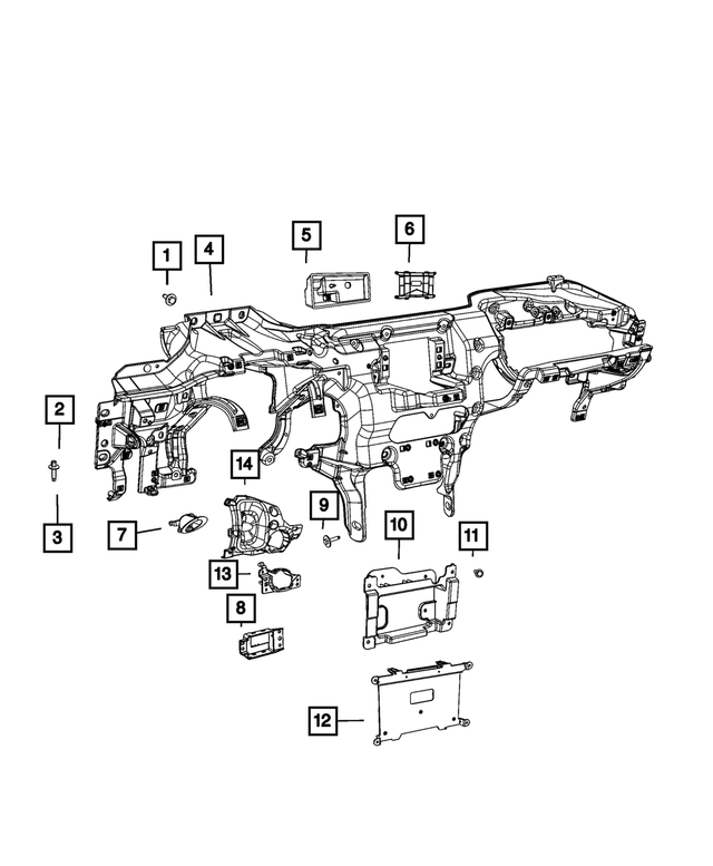 6509534AA - Interior Trim: Hex Flange Head Screw for Mopar Image