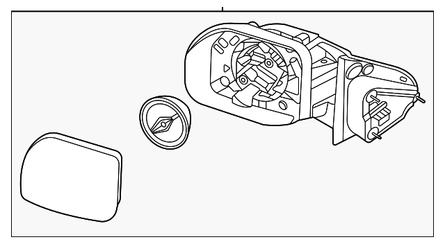 2022-2024 Ford Maverick Mirror Assembly NZ6Z-17683-K | OEM Parts