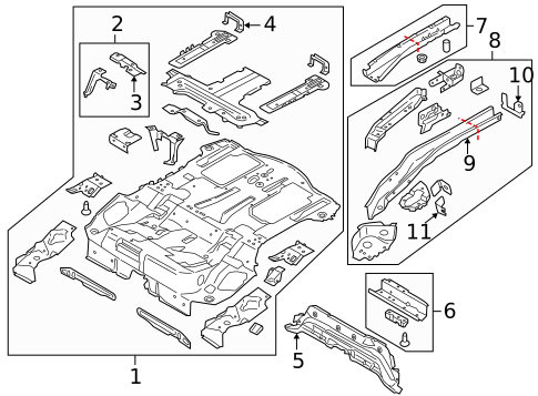 Rear Floor & Rails for 2014 Ford C-Max #0