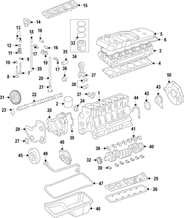 68067127AA - Engine: Engine Camshaft Bearing for Mopar Image