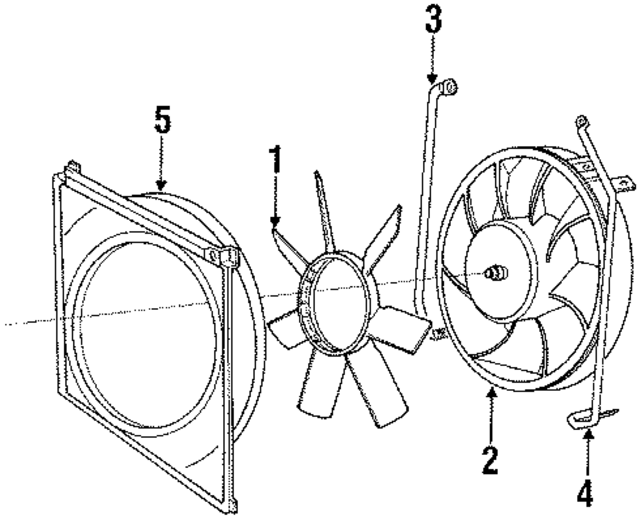 1378545 - : Fan &amp; Motor Mount Bracket for Volvo Image