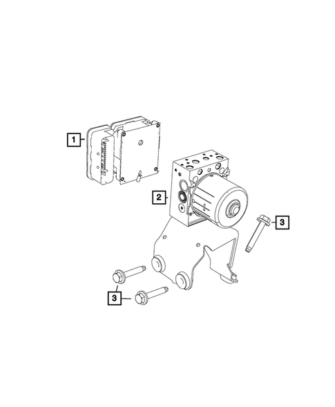 Hydraulic Control Unit, Brake Tubes and Hoses for 2022 Ram 1500 #2