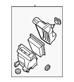 16500ET00A - Engine: Air Cleaner Assembly for Nissan Image