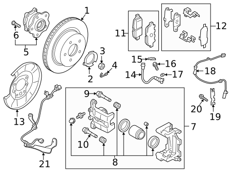 Rear Brakes for 2024 INFINITI QX50 #0