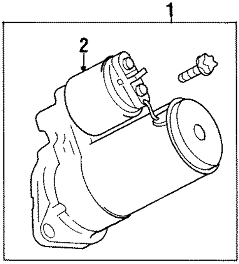 Starter for 1998 Cadillac Catera #1