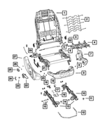 68472071AA - Interior Trim: Front Seat Back Frame for Mopar Image