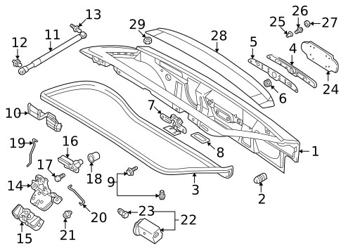 Gate & Hardware for 2001 BMW Z3 #0