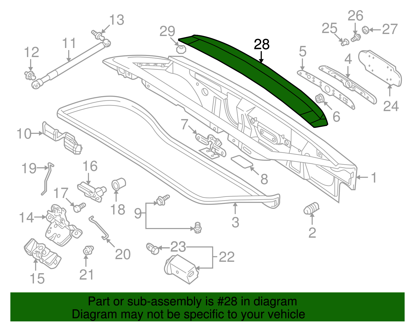 Spoiler - BMW (51718401850)