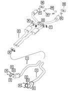5039055AF - Exhaust: Front Pipe And Converter, Left for Chrysler: 300 | Dodge: Challenger, Charger Image