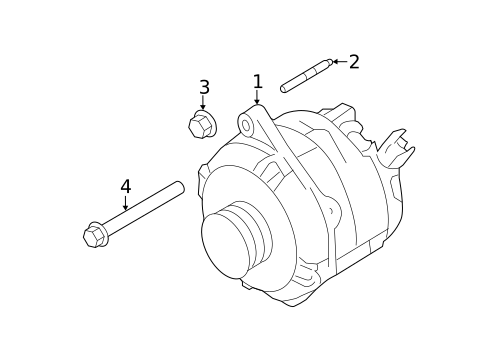 Alternator for 2012 Ford Edge #0