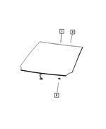 68488319AB - Glass: Windshield for Mopar Image